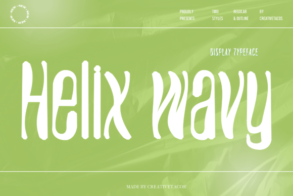 Helix Wavy Font - Featured Image
