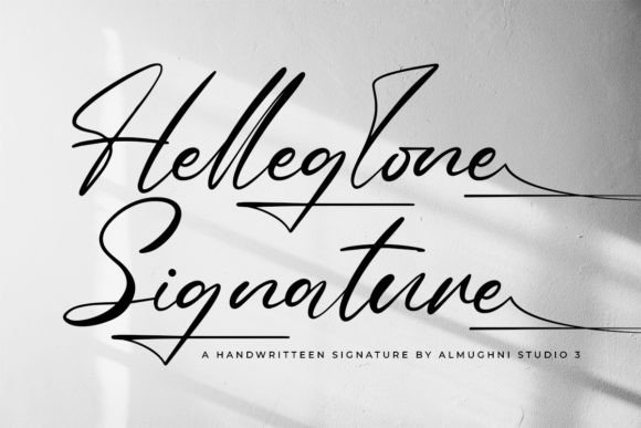 Helleglone Signature Font - Featured Image