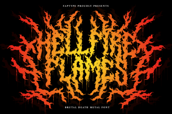 Hellfire Flames Font - Featured Image