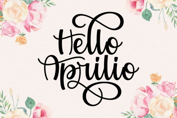 Hello Aprilio Font - Featured Image
