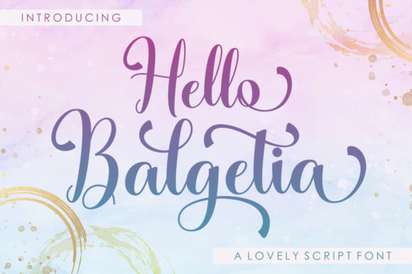 Hello Balgetia Font - Featured Image