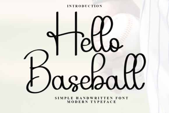 Hello Baseball Font - Featured Image