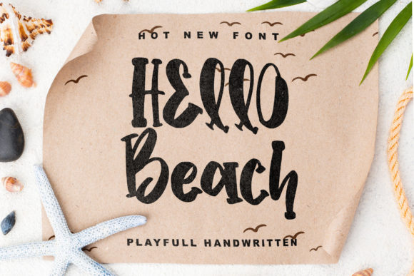 Hello Beach Font - Featured Image