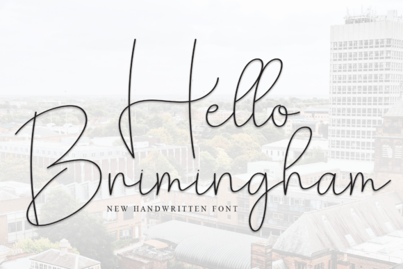 Hello Brimingham Font - Featured Image