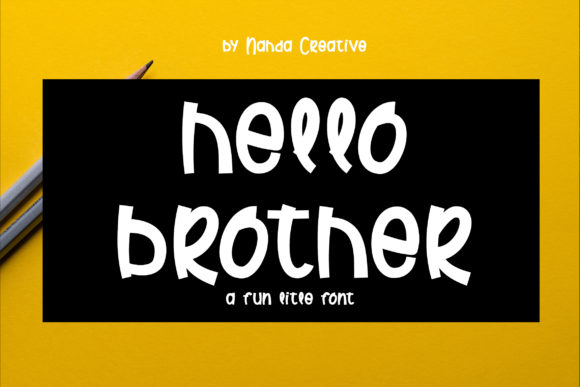 Hello Brother Font - Featured Image