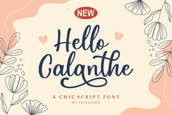Hello Calanthe Font - Featured Image