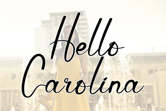 Hello Carolina Font - Featured Image