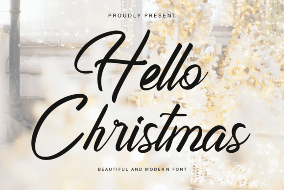 Hello Christmas Font - Featured Image