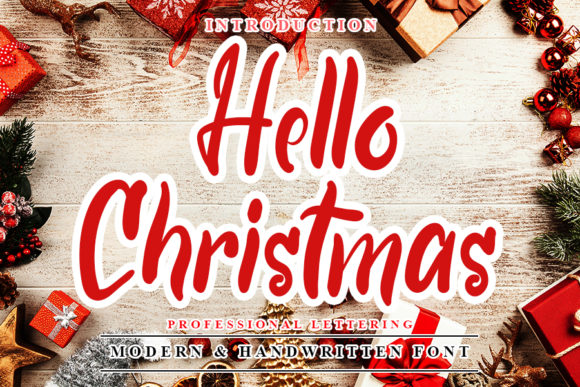 Hello Christmas Font - Featured Image