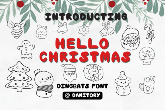 Hello Christmas Font - Featured Image