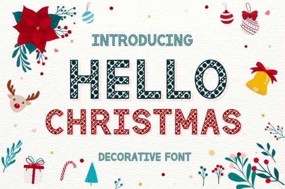 Hello Christmas Font - Featured Image