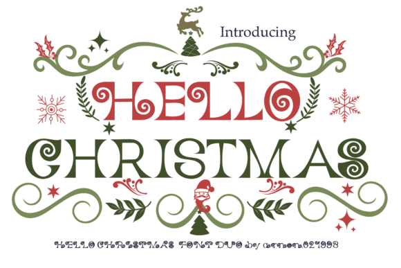 Hello Christmas Font - Featured Image