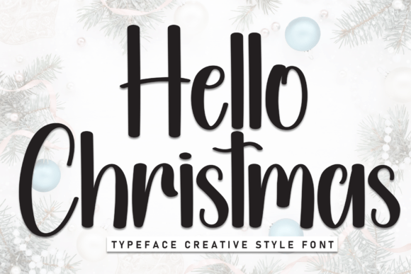 Hello Christmas Font - Featured Image