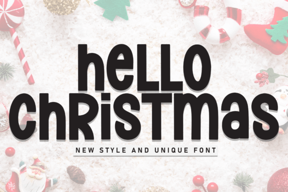 Hello Christmas Font - Featured Image