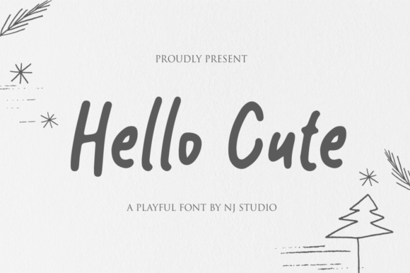 Hello Cute Font - Featured Image