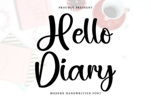 Hello Diary Font - Featured Image