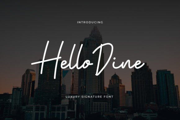 Hello Dine Font - Featured Image