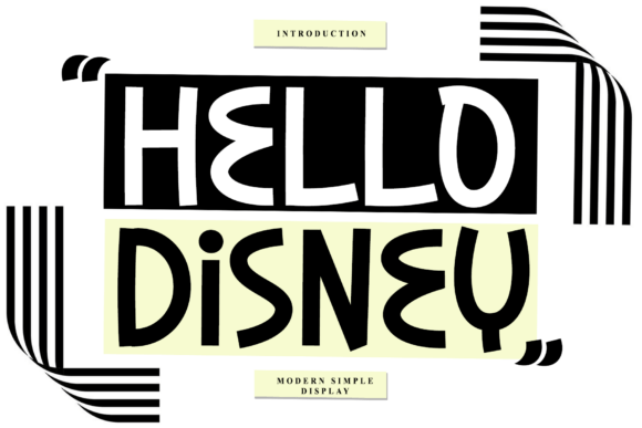 Hello Disney Font - Featured Image