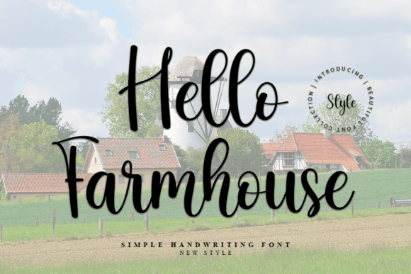 Hello Farmhouse Font - Featured Image